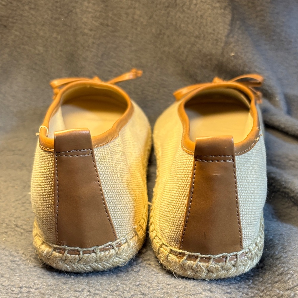Franco Sarto Cream and Tan Espadrilles - Picture 6 of 8